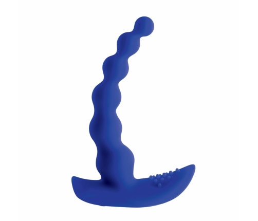 Evolved Beaded Pleasure Blue - 10-Speed Silicone Intimate Device USB