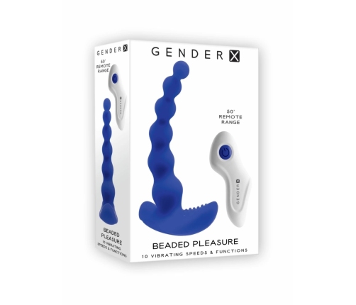Evolved Beaded Pleasure Blue - 10-Speed Silicone Intimate Device USB