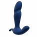 Evolved True Blue Dual Motor Vibrating Massager Blue Silicone