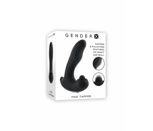 Evolved Mad Tapper Multi-Motor Silicone Intimate Device, 10-Speed, Black