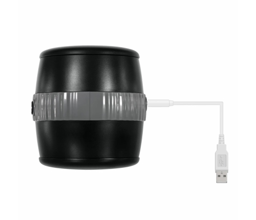 Evolved Barrel of Fun Black Dual-Sided Intimate Machine, 12 Modes
