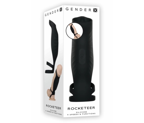 Evolved Rocketeer Advanced Intimate Stimulation System, Black, USB