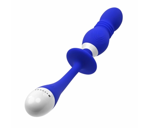 Evolved Play Ball Blue - Vibrating Intimate Device with Thrusting Action