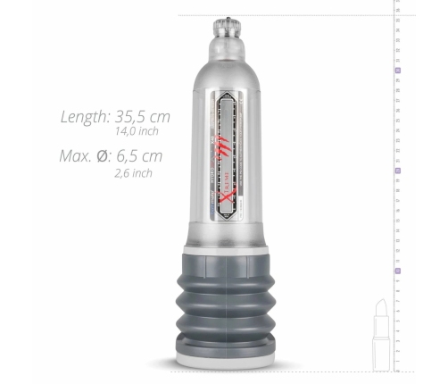 Bathmate HydroXtreme 9 Clear - Advanced Hydro Pump System