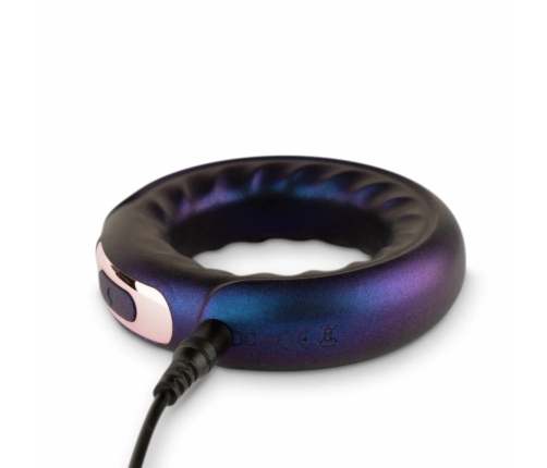 Hueman Saturn Vibrating Silicone Ring Intimate System - Rechargeable, Black