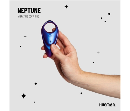 Hueman Neptune Vibrating Intimate Ring with Remote Control, Waterproof