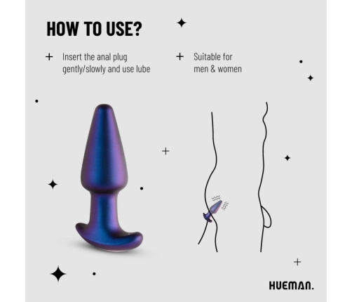 Hueman Meteoroid Rotating Bead Silicone Plug with Remote Control