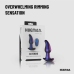 Hueman Asteroid Rotating Bead Anal Plug with Remote - Purple Silicone