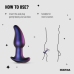 Hueman Asteroid Rotating Bead Anal Plug with Remote - Purple Silicone