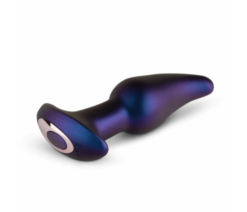 Hueman Asteroid Rotating Bead Anal Plug with Remote - Purple Silicone