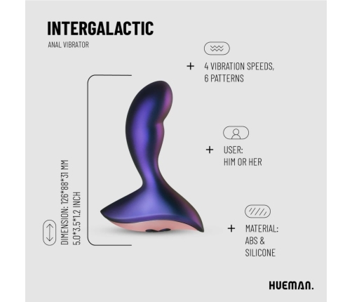 Hueman Intergalactic Silicone Wireless Anal Model with 10 Modes