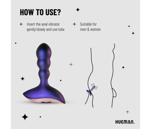 Hueman Interstellar Analogue Vibrating Device Silicone Remote Control