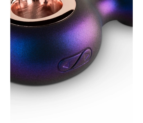 Hueman Deep Space Vibrating Plug Silicone 10 Modes Black