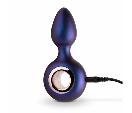 Hueman Deep Space Vibrating Plug Silicone 10 Modes Black