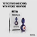 Hueman Deep Space Vibrating Plug Silicone 10 Modes Black