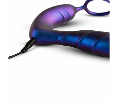 Hueman Black Hole Anal Vibrator & Support Ring, 10 Modes, Silicone