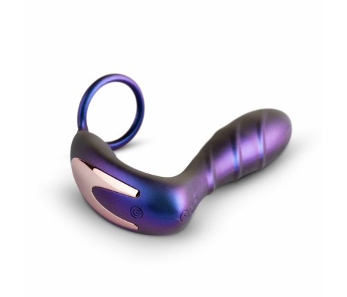 Hueman Black Hole Anal Vibrator & Support Ring, 10 Modes, Silicone