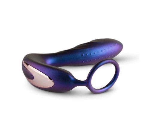 Hueman Black Hole Anal Vibrator & Support Ring, 10 Modes, Silicone