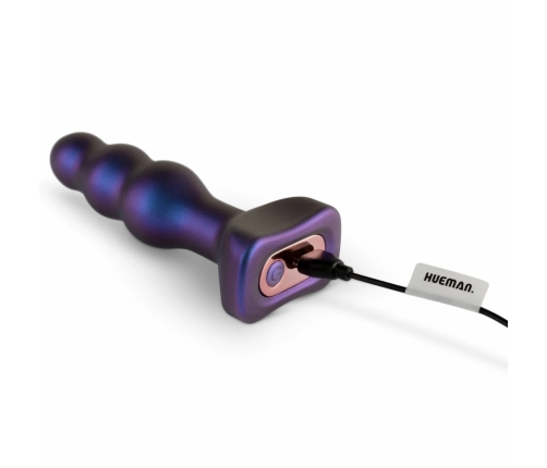 Hueman Space Invader Vibrating & Thrusting Silicone Plug - 4 Modes, Waterproof
