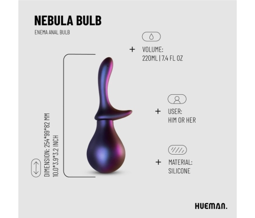Hueman Nebula Bulb Anal Hygiene System - Compact Cleaning Tool