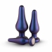 Hueman Comets Silicone Anal Training Plug Set 3 Sizes Black