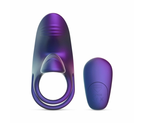 Hueman Vibrating Silicone Ring with Remote Control - 10 Modes, Blue