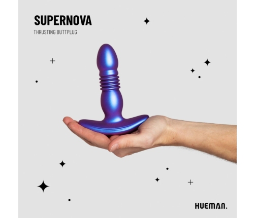 Hueman Motion Silicone Plug with Thrusting Action, 7 Modes, Waterproof