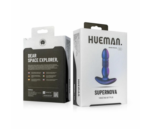 Hueman Motion Silicone Plug with Thrusting Action, 7 Modes, Waterproof