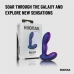 Hueman Tapping Plug Silicone Rechargeable 10 Modes Black-Purple