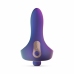 Hueman Vibrating Intimate Ring Blue Silicone 10-Mode Rechargeable