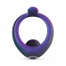Hueman Vibrating Intimate Ring Blue Silicone 10-Mode Rechargeable