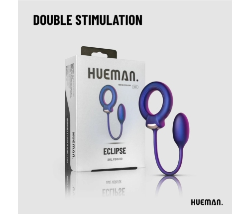 Hueman Vibrating Dual-Purpose Ring with Anal Ball Attachment