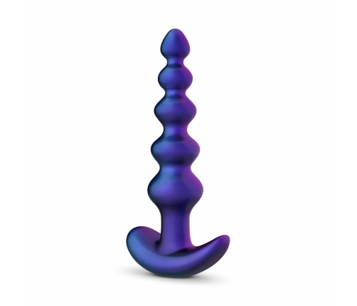 Hueman Galaxy Force Remote-Controlled Vibrating Beaded Plug Black
