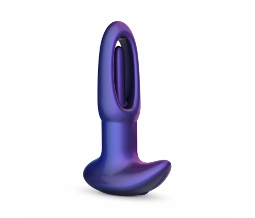 Hueman Voyager Vibrating Plug Purple - 10 Modes, Remote Control, Silicone