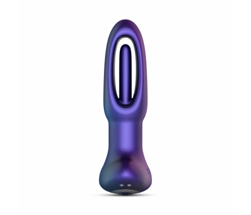 Hueman Voyager Vibrating Plug Purple - 10 Modes, Remote Control, Silicone