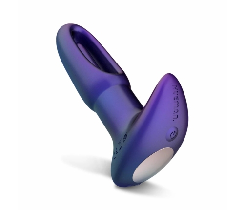 Hueman Voyager Vibrating Plug Purple - 10 Modes, Remote Control, Silicone