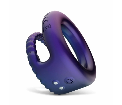 Hueman Jupiter Dual Vibrating Ring Purple - 10-Mode Silicone System