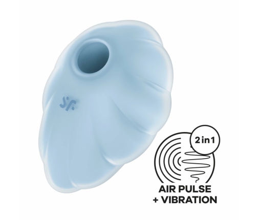Satisfyer Cloud Dancer Blue - Air Pulse Intimate Device, 11+12 Modes