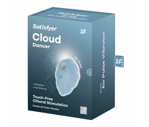 Satisfyer Cloud Dancer Blue - Air Pulse Intimate Device, 11+12 Modes