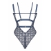 Exclusive Body Sweetest Taboo Lace Bodysuit with Removable Harness, Gold Accents