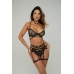 Leg Avenue Harness Bralette Body Chain Accessory Silver Adjustable