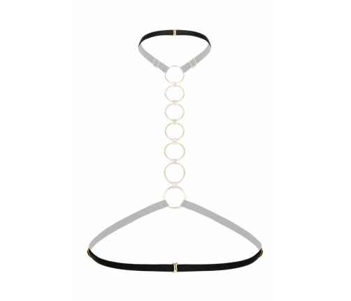 Leg Avenue Harness Bralette Body Chain Accessory Silver Adjustable