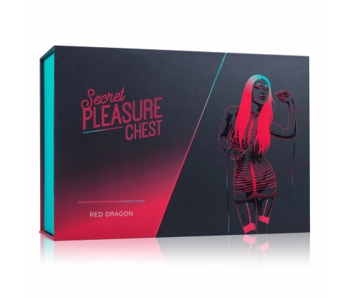 Secret Pleasure Chest Red Dragon 8-Piece Adjustable Bondage Kit