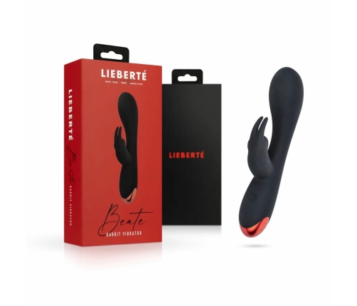 Lieberte Beate Dual Action Silicone Intimate Device, Pink, USB Rechargeable