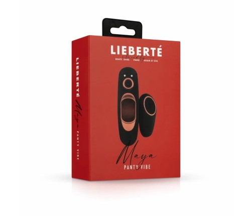 Lieberte Maya Panty Vibe Wireless Model with Remote Control, Black