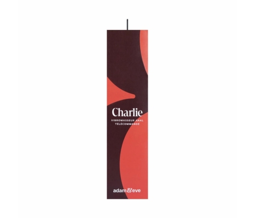 Adam & Eve Charlie Silicone Anal Vibrator Black 12 cm