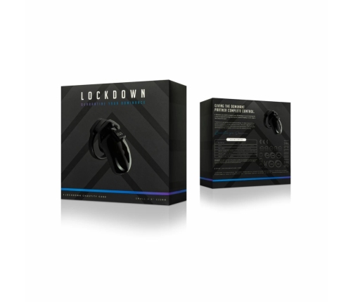 XR Brands Lockdown Secure Anatomic Cage Small with Multi-Size Rings