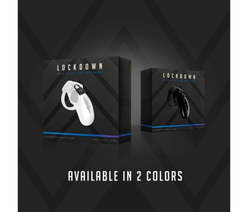 XR Brands Lockdown Secure Anatomic Cage Small with Multi-Size Rings