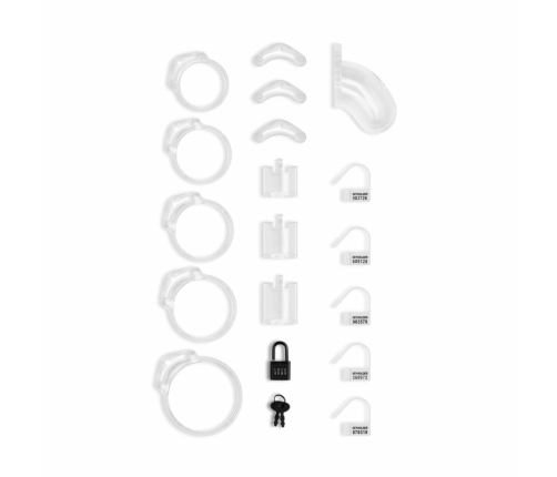 Lockdown Clear Small Restraint Cage Set with Adjustable Rings