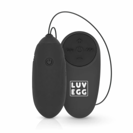 LUV EGG Black Wireless Silicone Intimate Device with 10 Modes